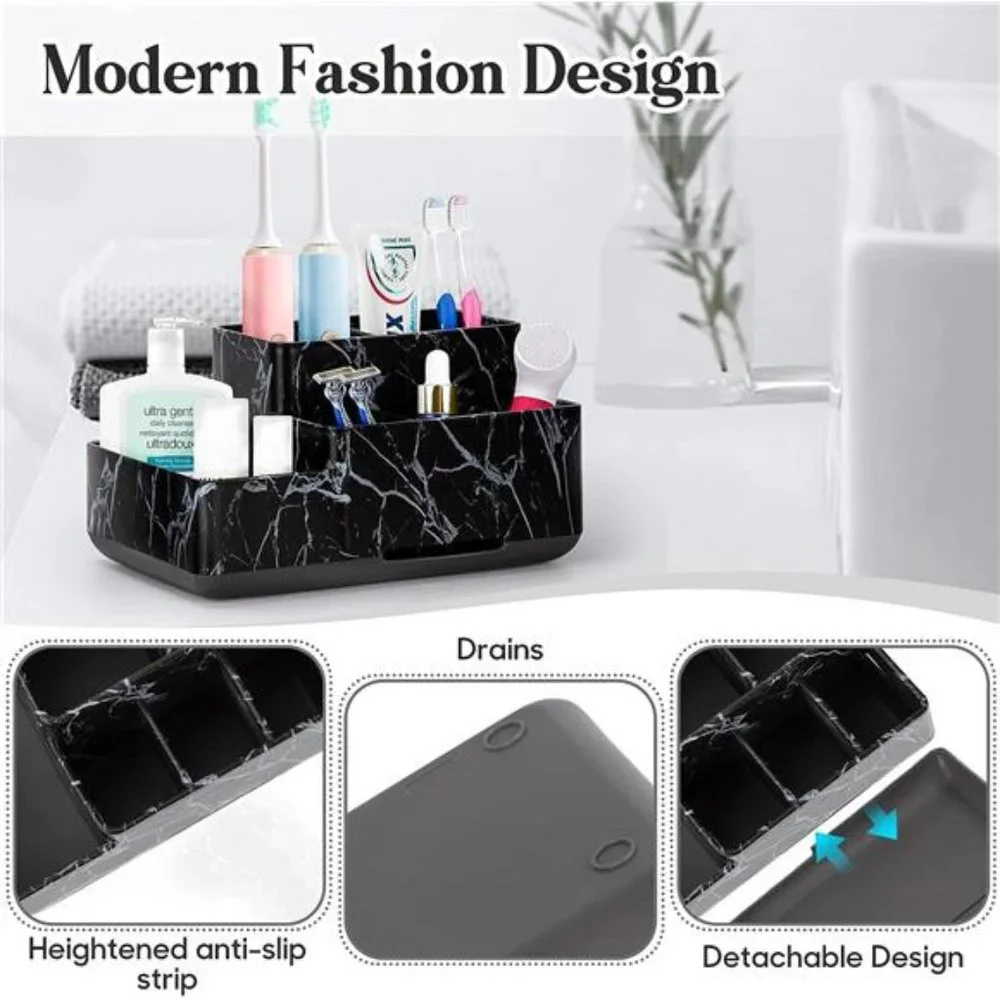 New - Toothbrush Holder,Bathroom Organizer, Multifunctional Storage